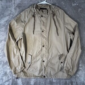 21 Men An American Brand Jacket Los Angeles Men's XL khaki coat with Hood